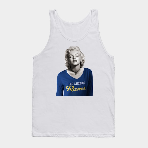 Marilyn Loves The Rams Tank Top by Rad Love